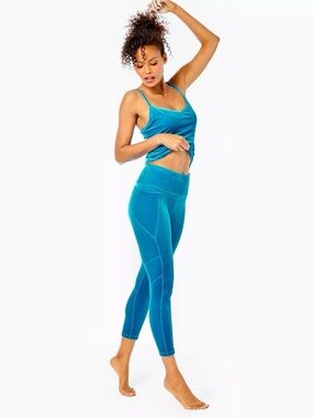 Lilly Pulitzer Top & Pants | Luxletic Teal Velvet Set